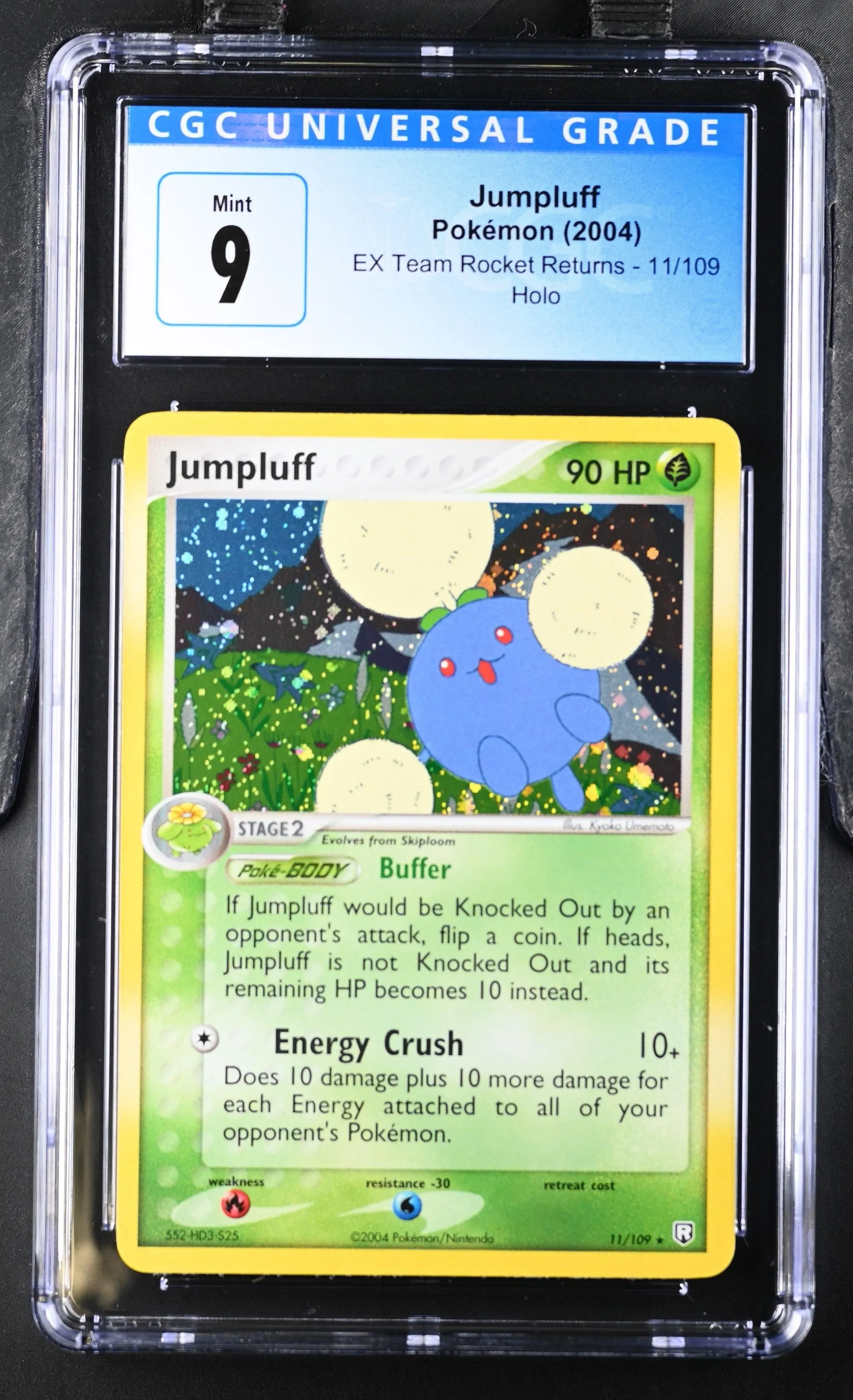 CGC 9 Jumpluff Holo 11/109 Ex Team Rocket Returns 4046572055