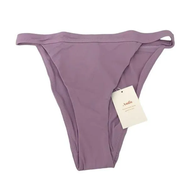 Product image for Andie Swim The Caicos Bikini Bottom Strawberry Size Medium NWT $55 MSRP