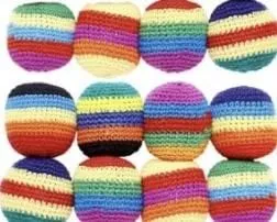 Z Classic Hacky Sack Footbag Multi Colored Stripe