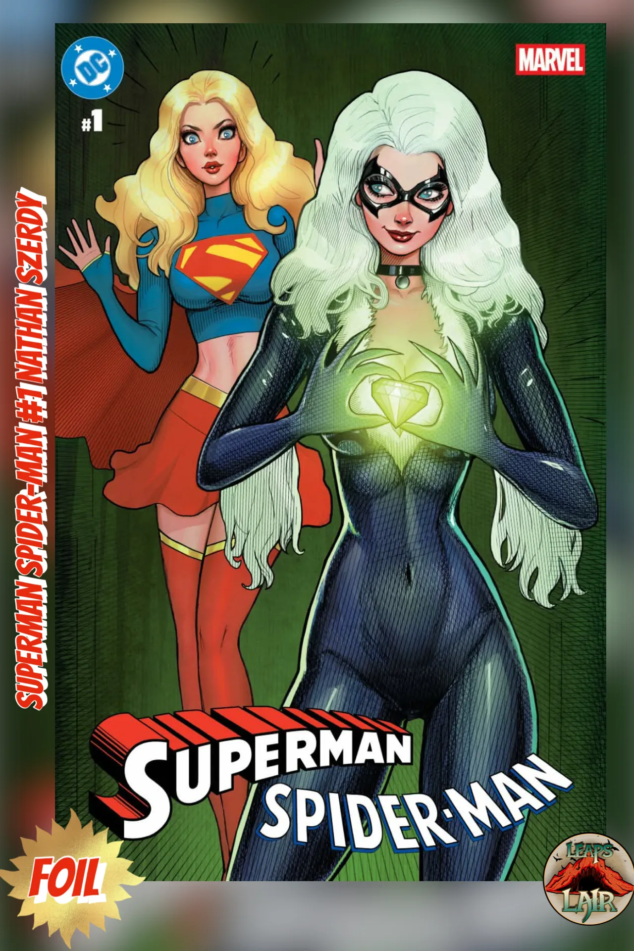 Superman Spider-Man #1 Nathan Szerdy Exclusive Cover Series — Foil Trade / Foil Virgin