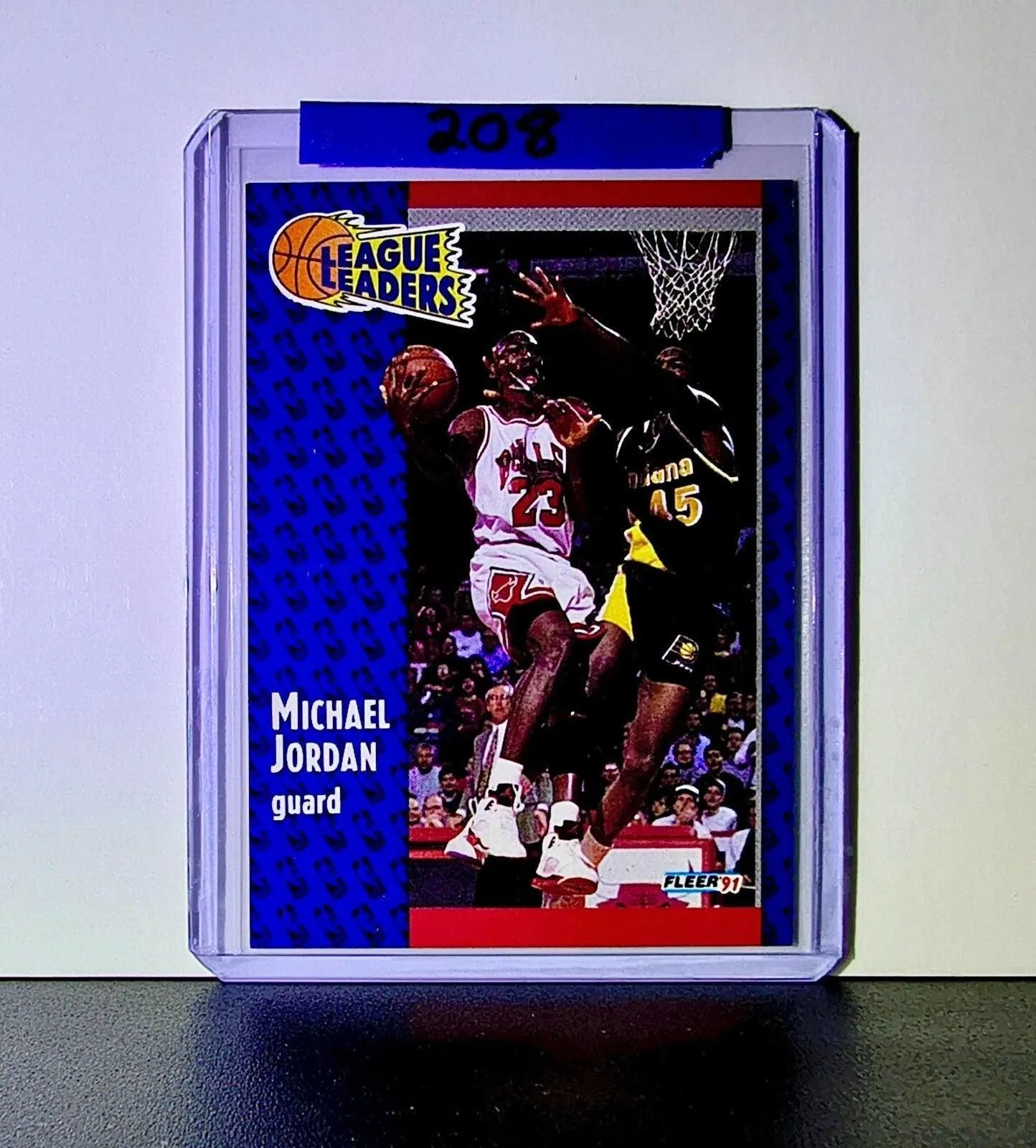 Michael Jordan 1991-92 Fleer League Leaders #220 Basketball Card Chicago Bulls
