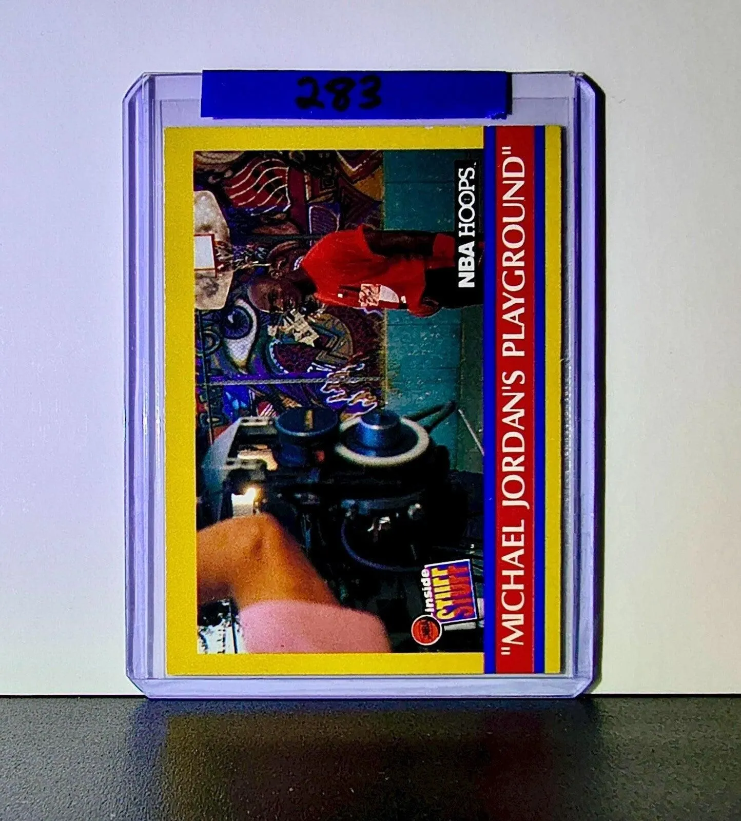 Michael Jordan 1990-91 NBA Hoops Jordan's Playground #382 Card Chicago Bulls