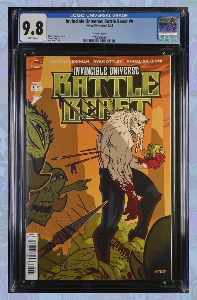 Invincible Universe Battle Beast #9 Cover F 1:100 Ratio CGC 9.8