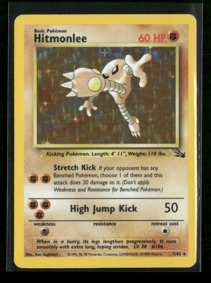 Fossil Hitmonlee (7) Unlimited #07/62