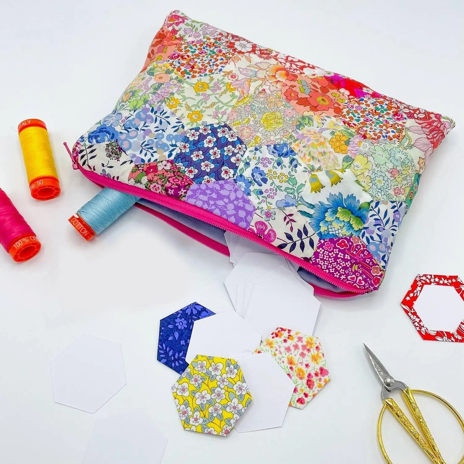Liberty Tana Lawn Fabric English Paper Piecing Starter Kit