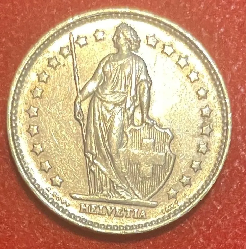 Switzerland 1969 1 Franc Swiss franc (CHF) KM-27 Circulated World Coin From Lot