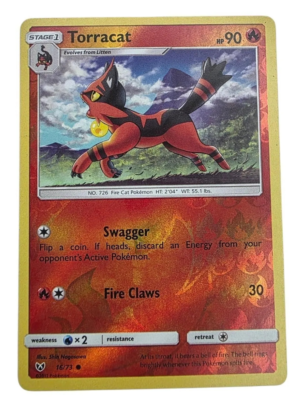 Torracat Common Shining Legends 16/73 NM