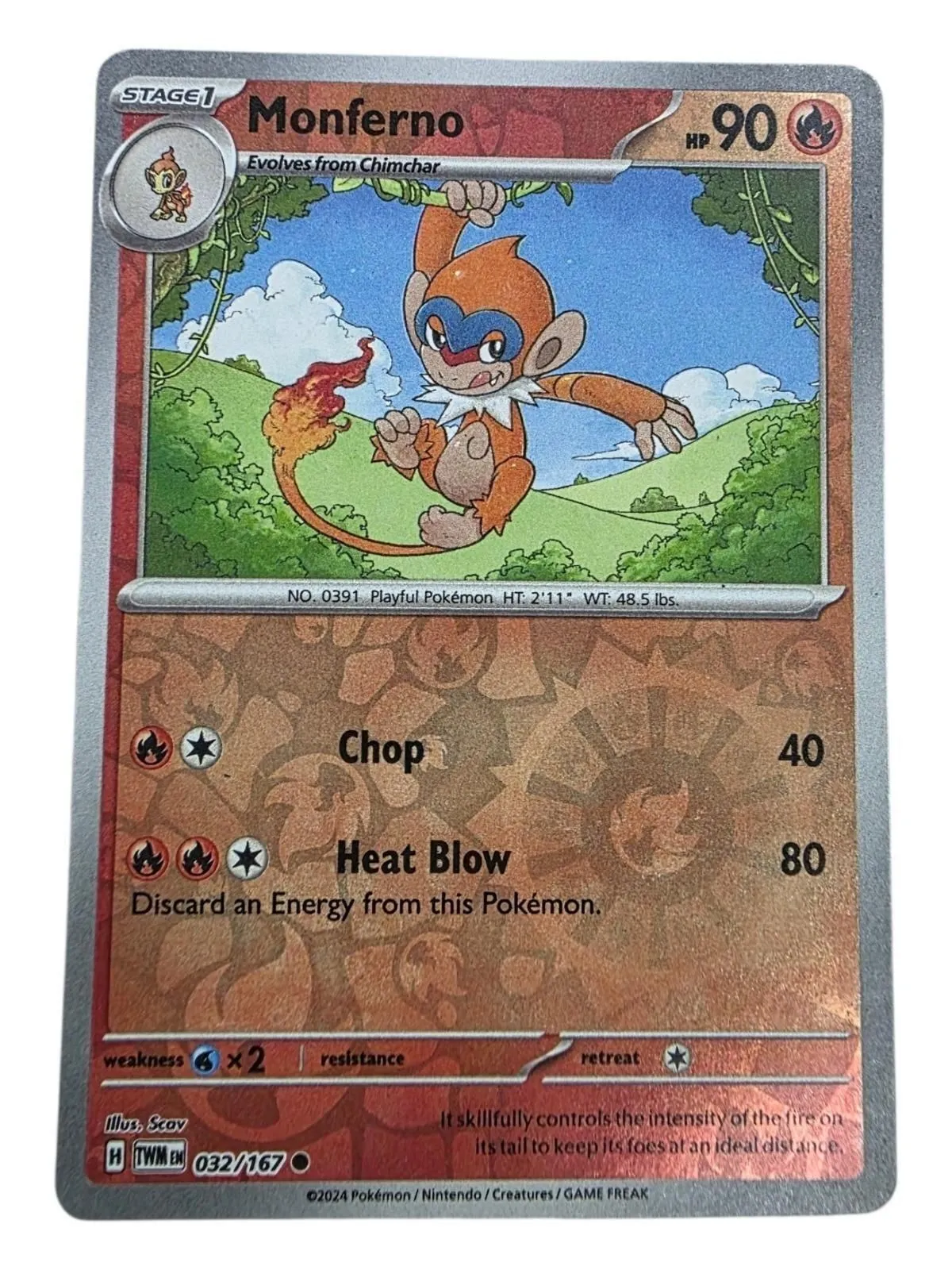 Monferno Common SV06: Twilight Masquerade 032/167 NM
