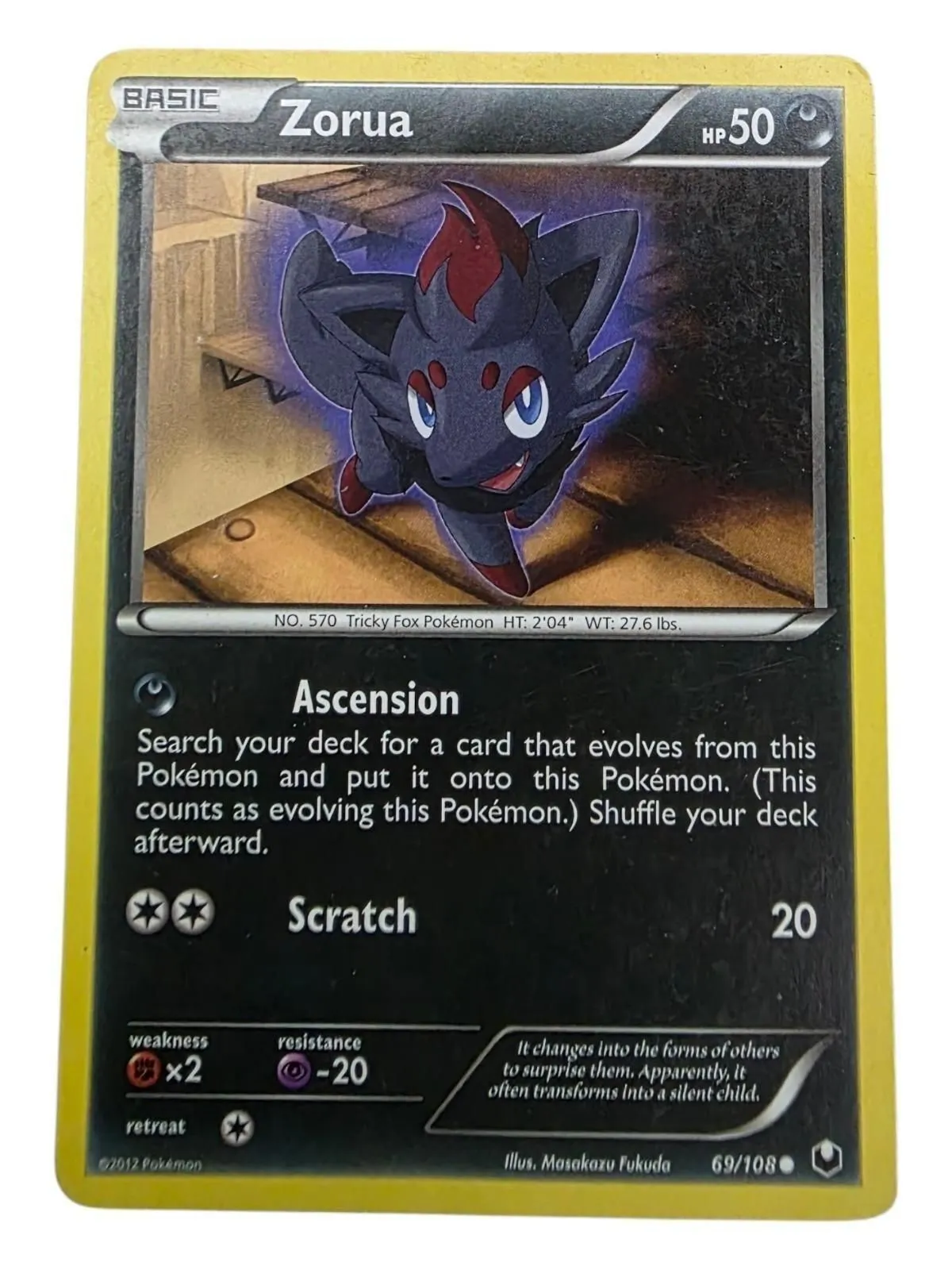 Zorua Common Legendary Treasures 89/113 NM