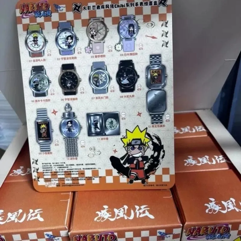New Original In-Stock Original Valley Anime Narut Shippuden Chibi Watch Series Blind Box Anime Peripheral Trendy Watch Gift