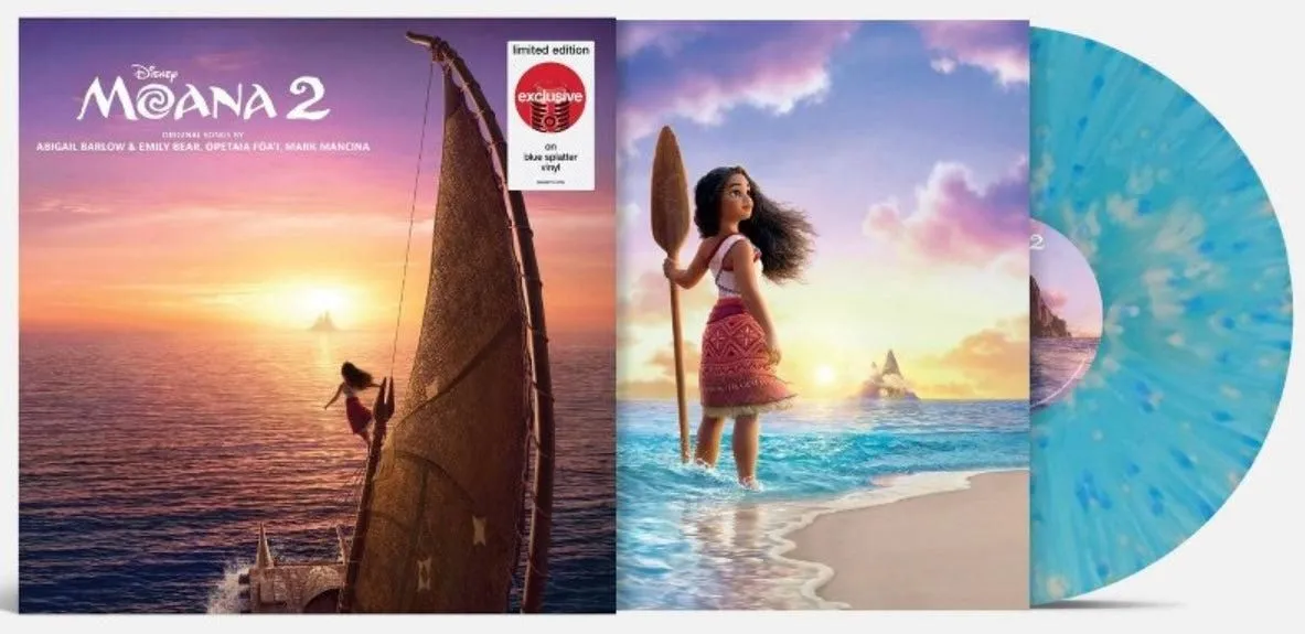 Moana 2 “Soundtrack” Target exclusive on Blue Splatter vinyl