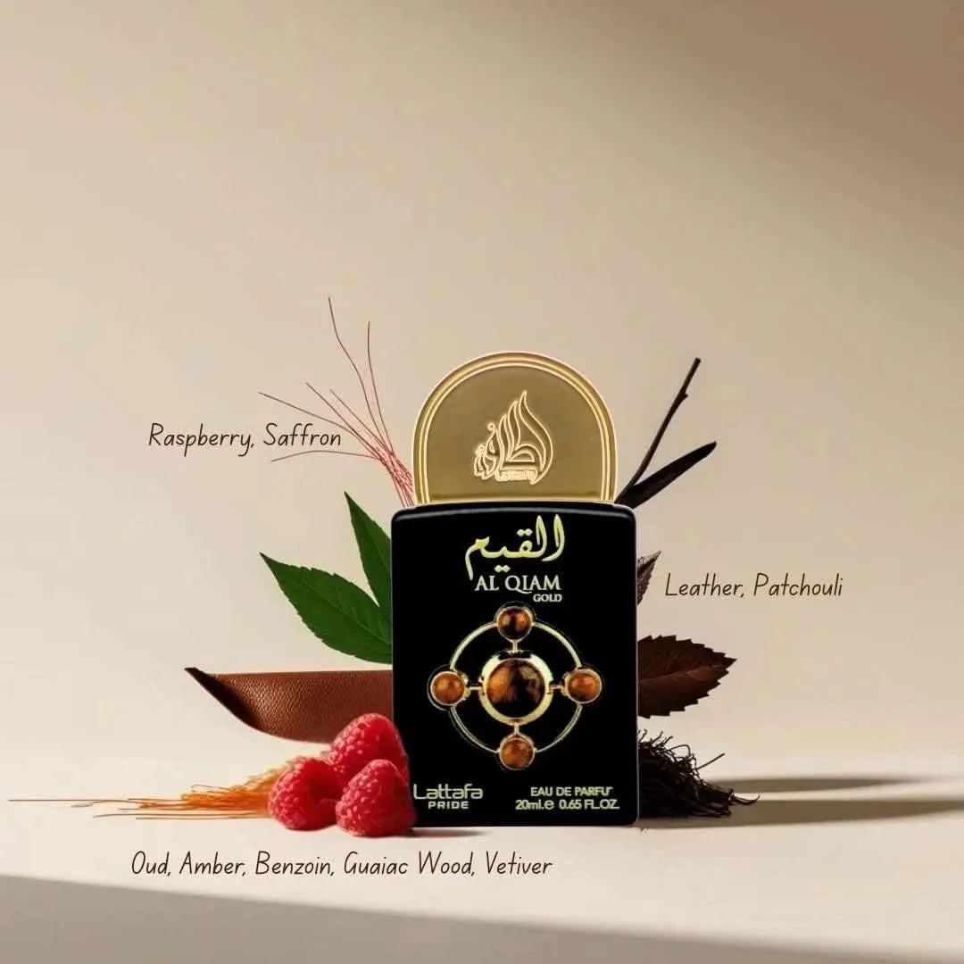 Lattafa Pride Al Qiam Gold Unisex Eau de Parfum – 20ml Mini Spray