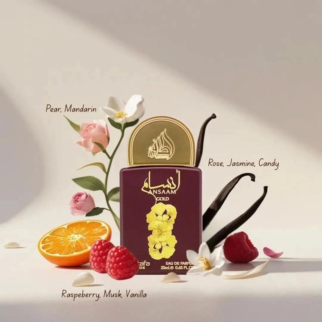Lattafa Pride Ansaam Gold Women’s Eau de Parfum – 20ml Mini Spray