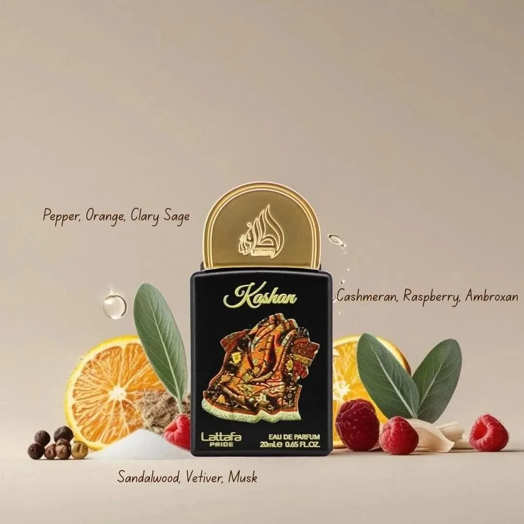 Lattafa Pride Kashan Unisex Eau de Parfum – 20ml Mini Spray