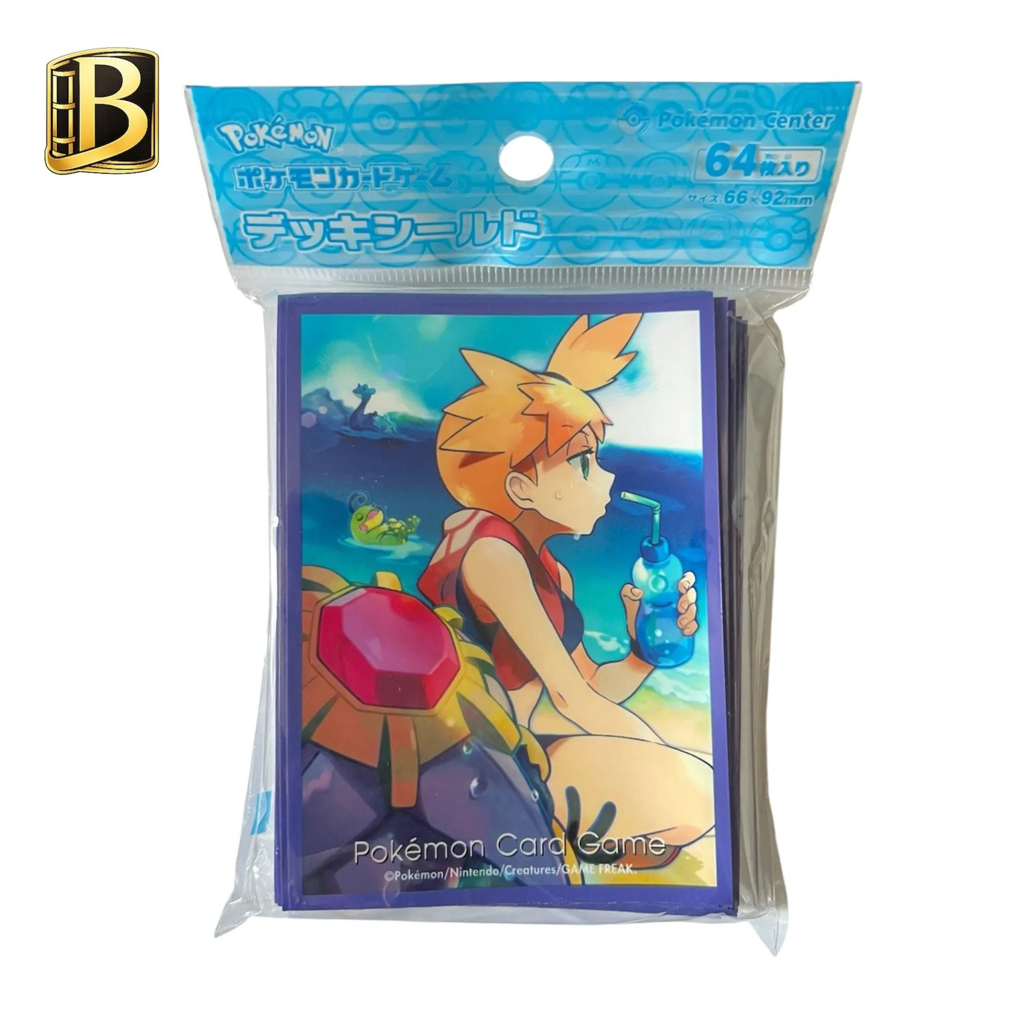 Pokémon Center Japanese Deck Sleeves – Misty Summer Vacation – 64 Pack