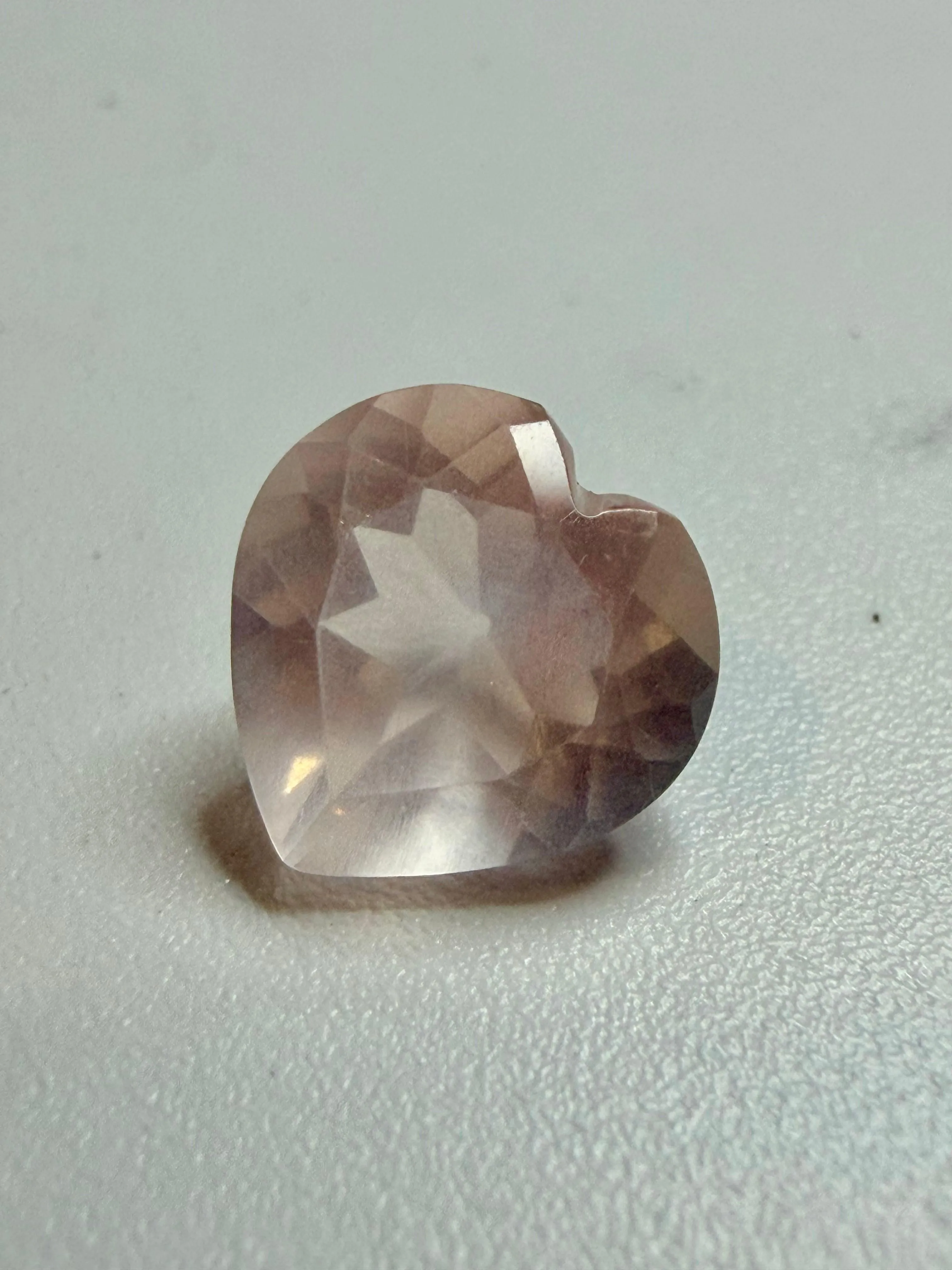 Natural Rose Quartz Heart 8x8mm