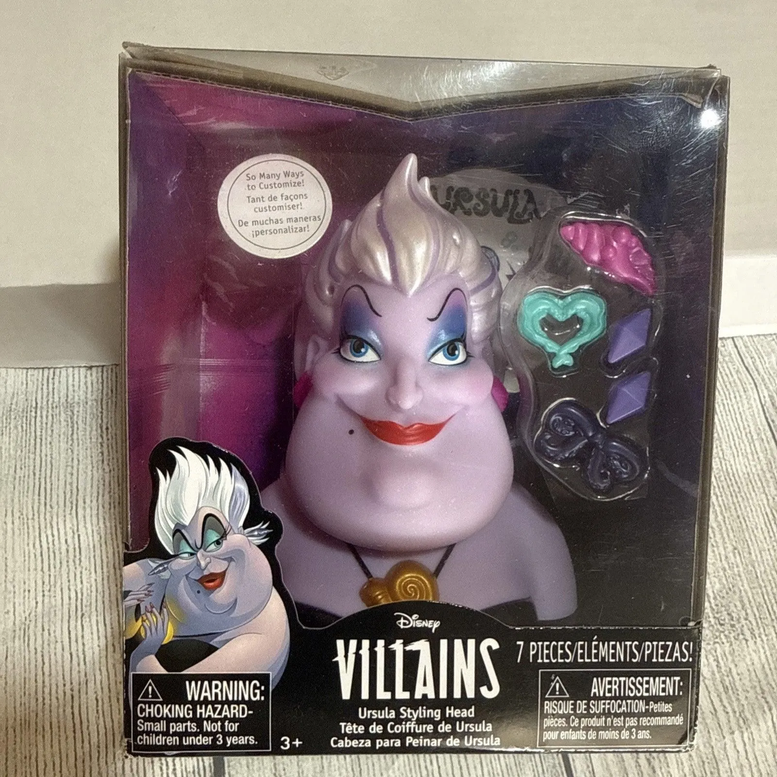 Disney Villains "Ursula" Styling Head, The Little Mermaid (NEW, SHIPS FREE)