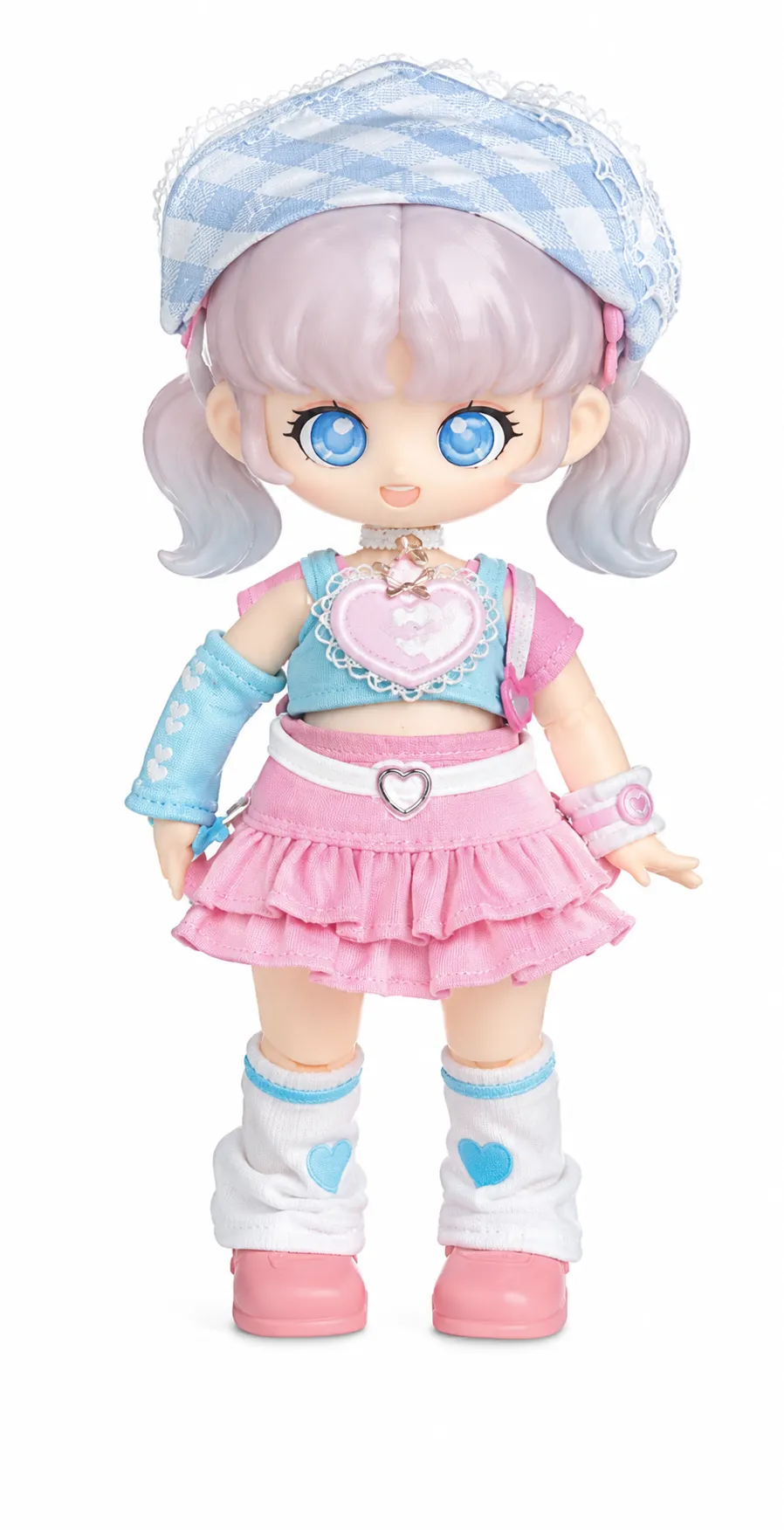 SIMONTOYS TEENNAR Campus Idol Series – Sweet Rocker BJD Collectible Doll – 14cm
