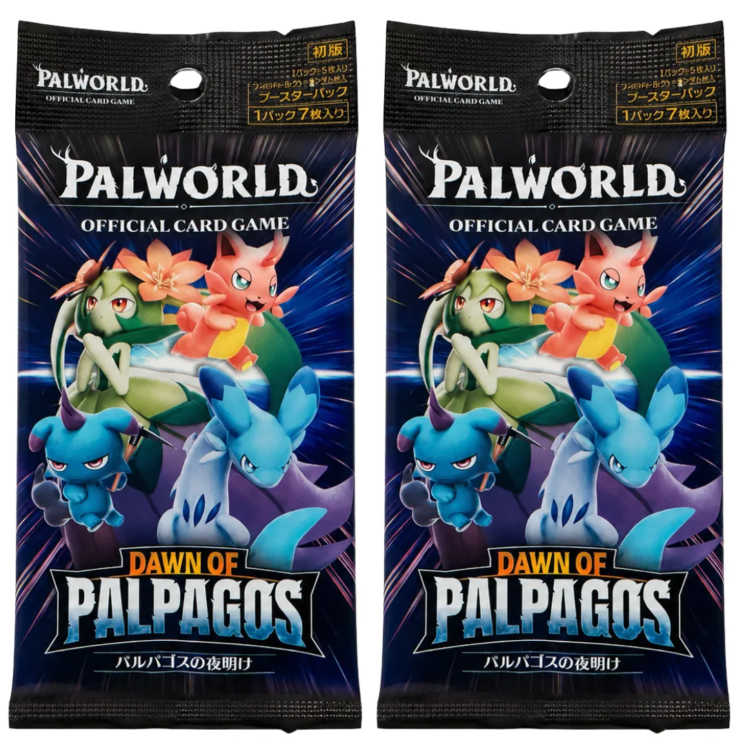 Palworld: Dawn of Palpagos BP01 Booster Packs (Japanese) – 2 Pack Bundle