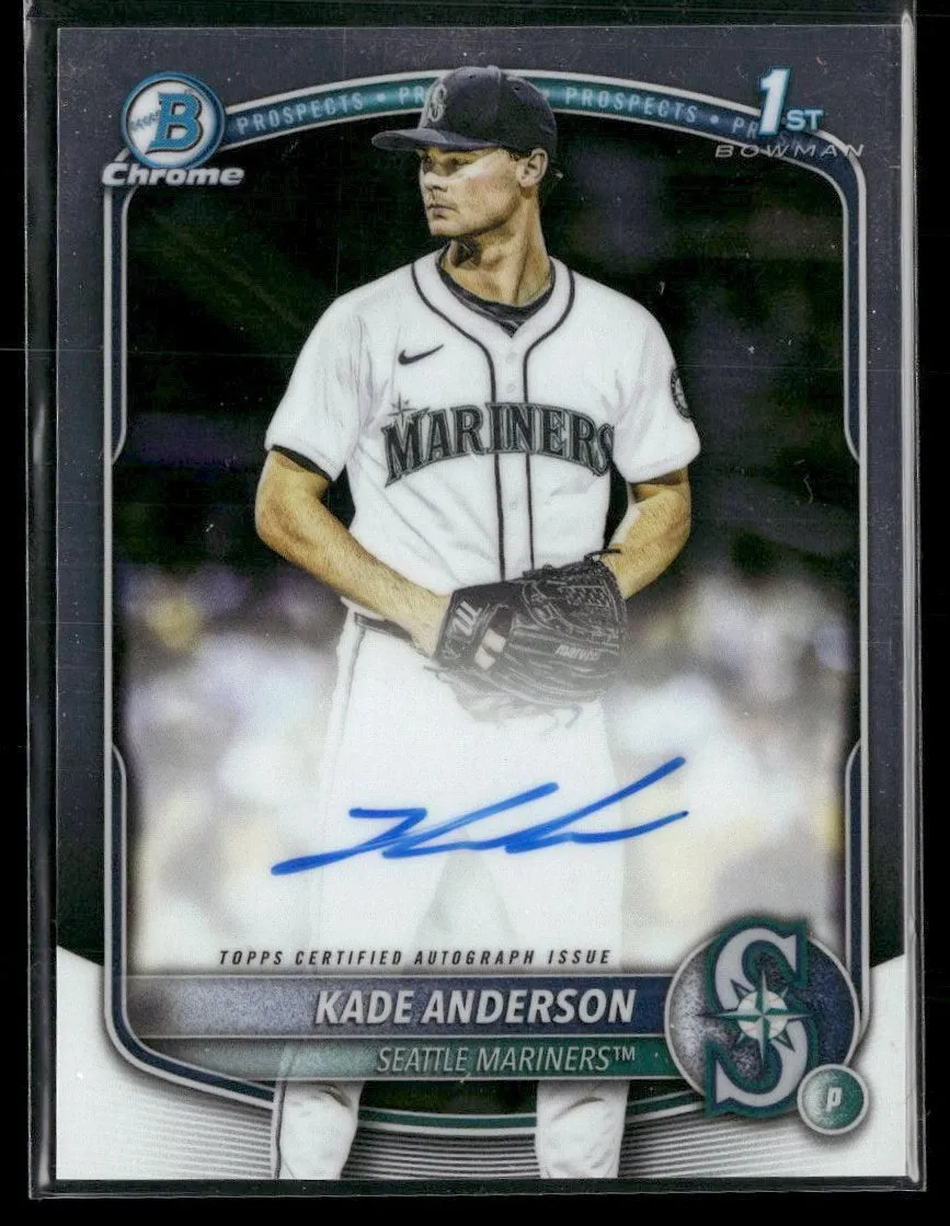 2025 Bowman Draft Chrome Prospect Autographs Kade Anderson AU #CPA-KA