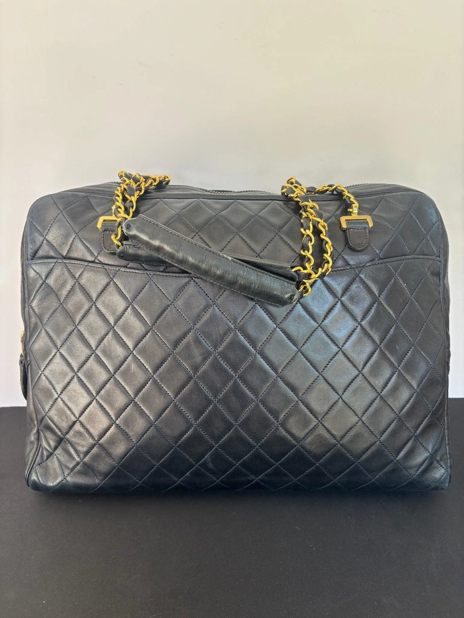 Chanel Vintage Dark Blue Shoulder Bag