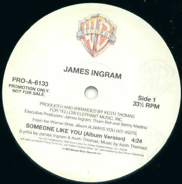 James Ingram - Someone Like You (12", Promo)