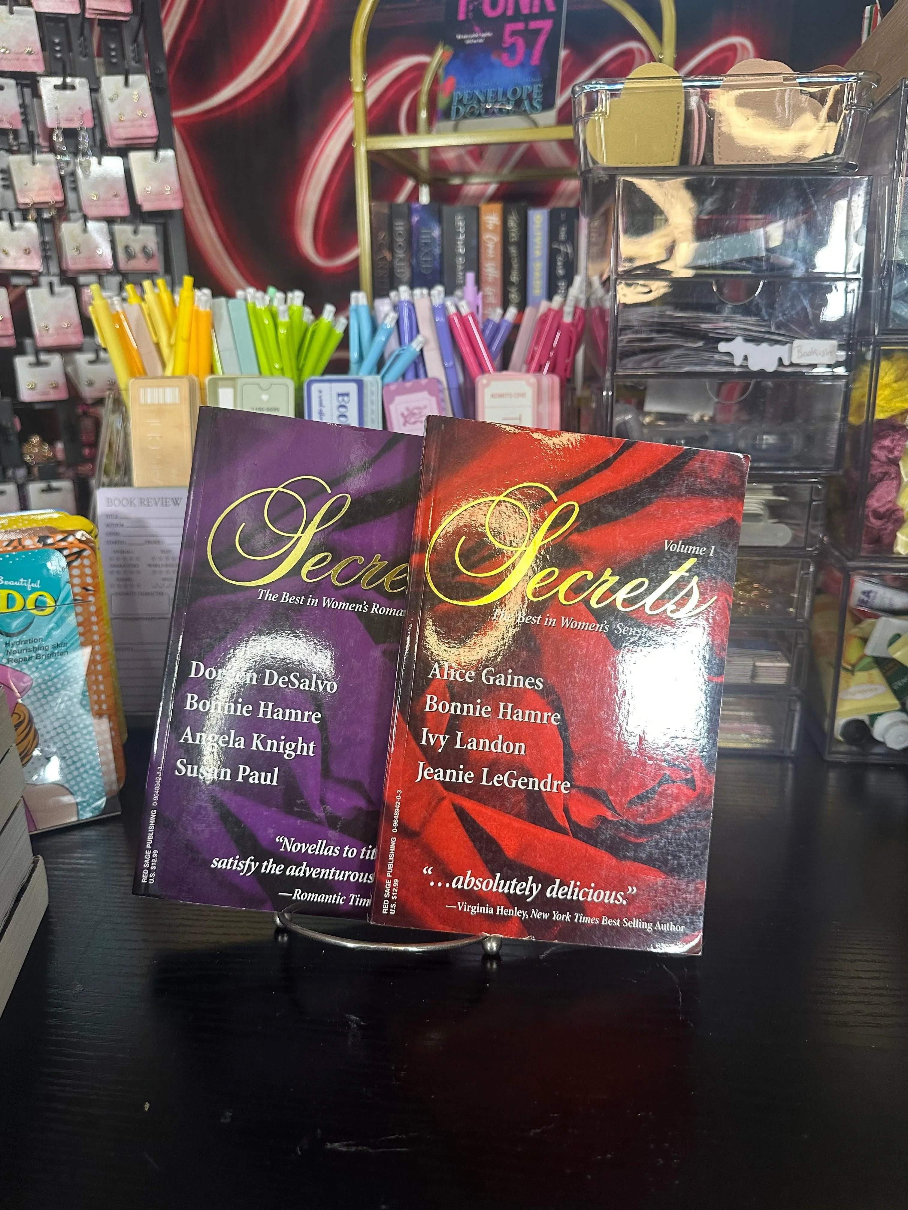 Secrets Volumes 1 & 2 by Red Sage | Vintage Erotic Romance Anthology | Very Good 2-Book Hardcover Set