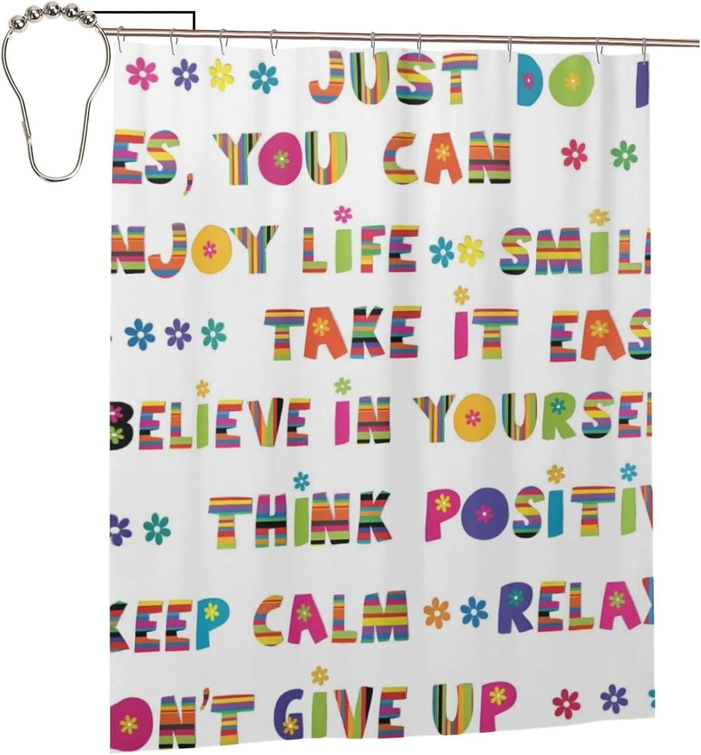 Motivational Slogans Cheerful Daisy Blossoms