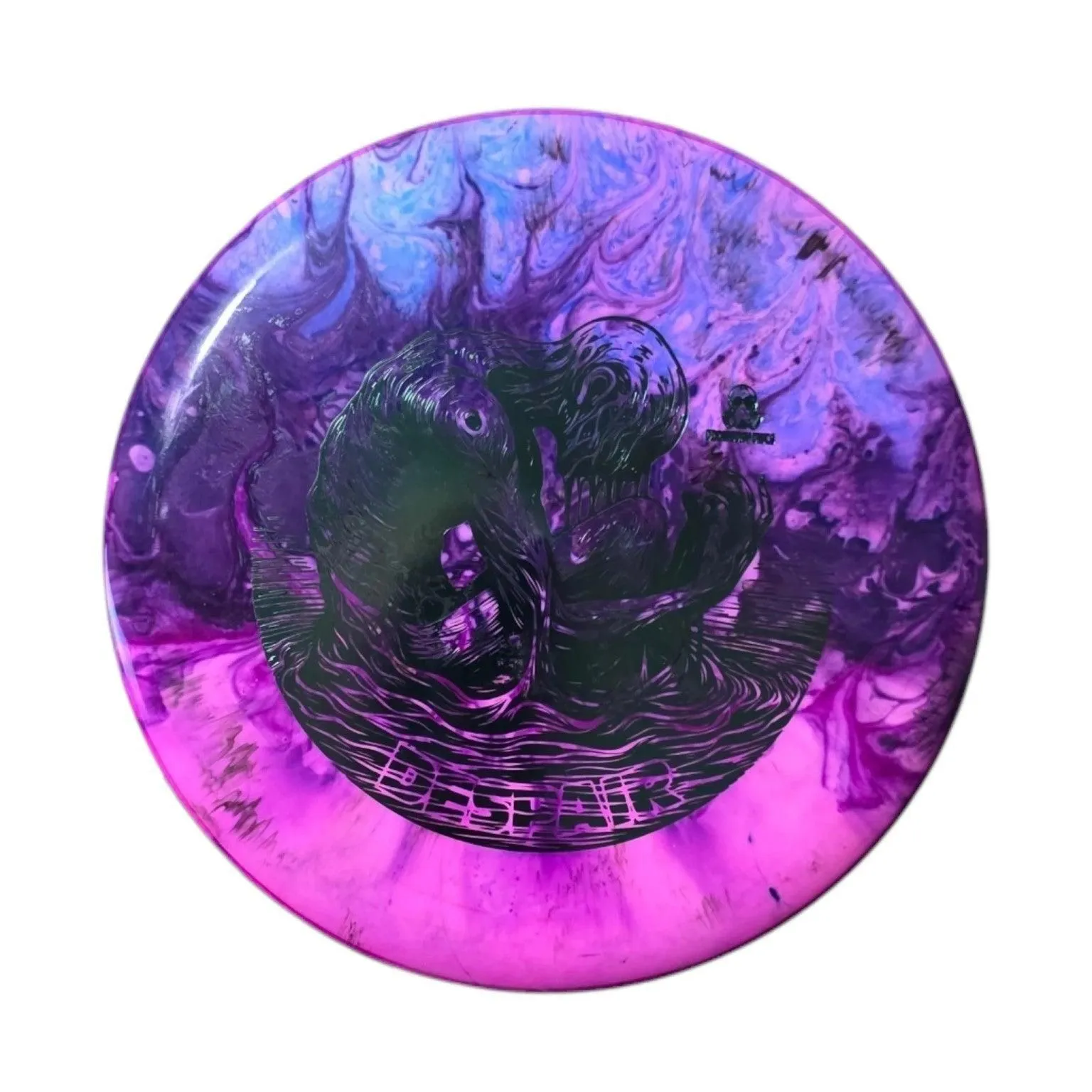 Hand Dyed Despair in Shockwave Plastic: Lavender and Magenta
