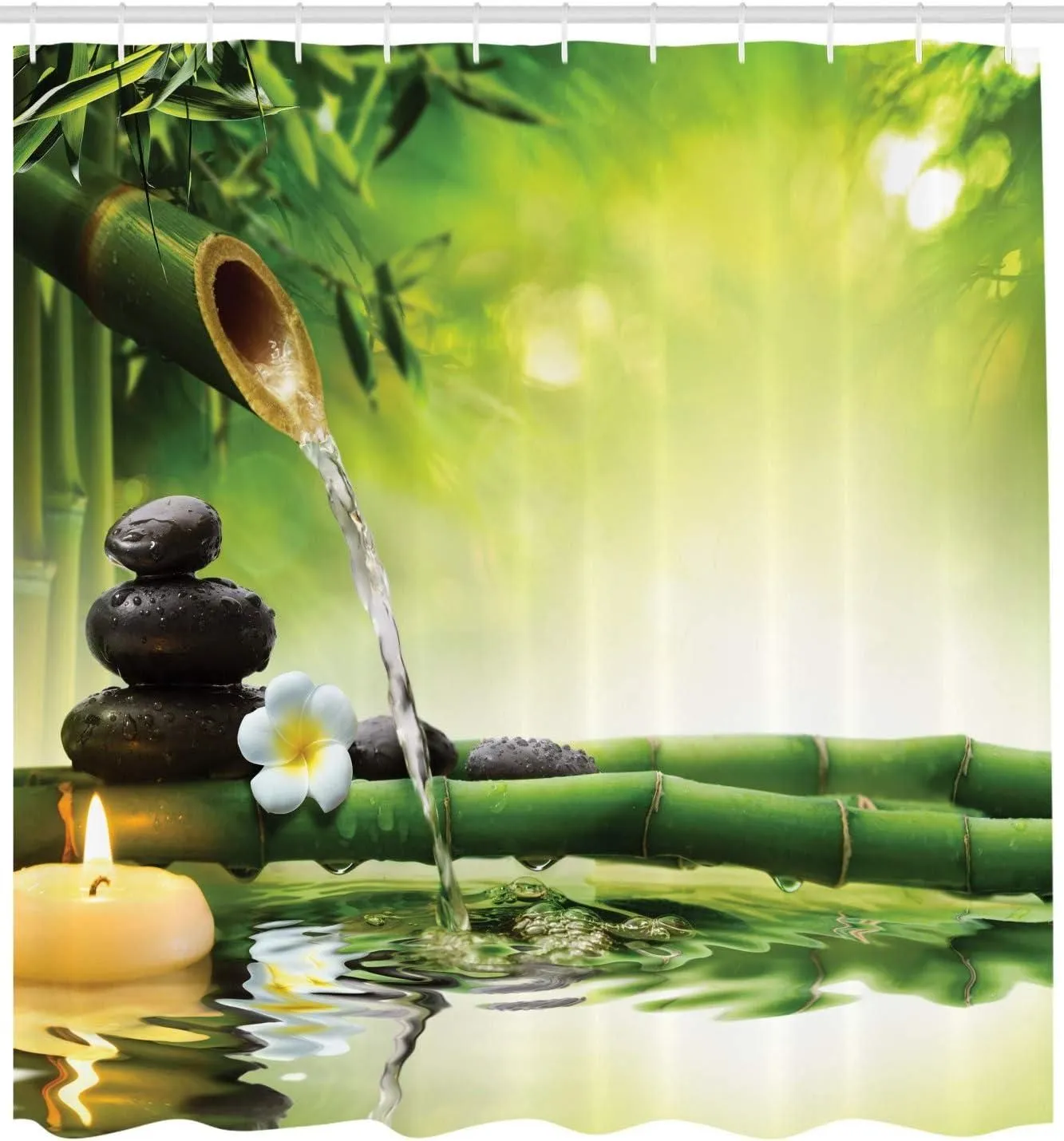 Spa Themed Shower Curtain