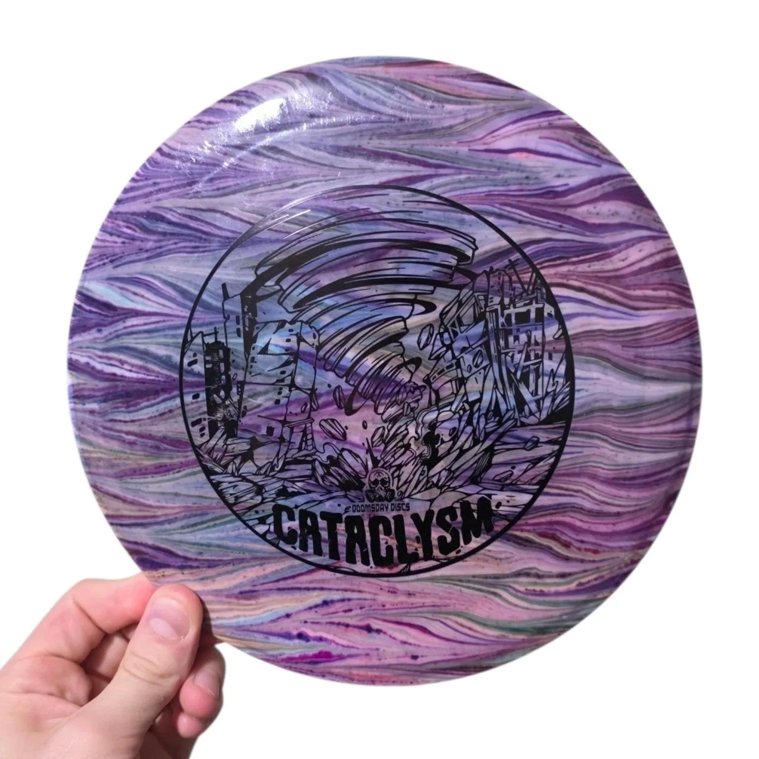 Hand Dyed Cataclysm in Survival Plastic: Purple and Pink