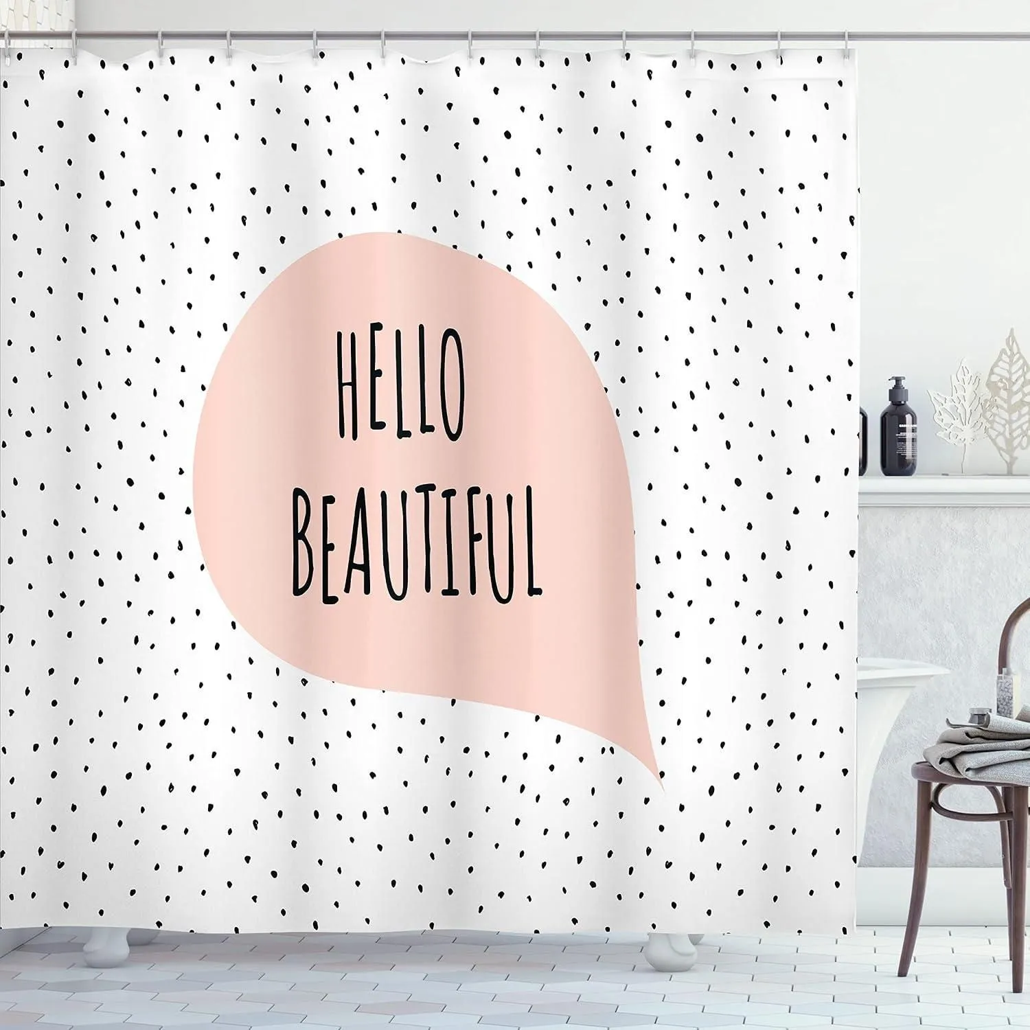 Hello Shower Curtain