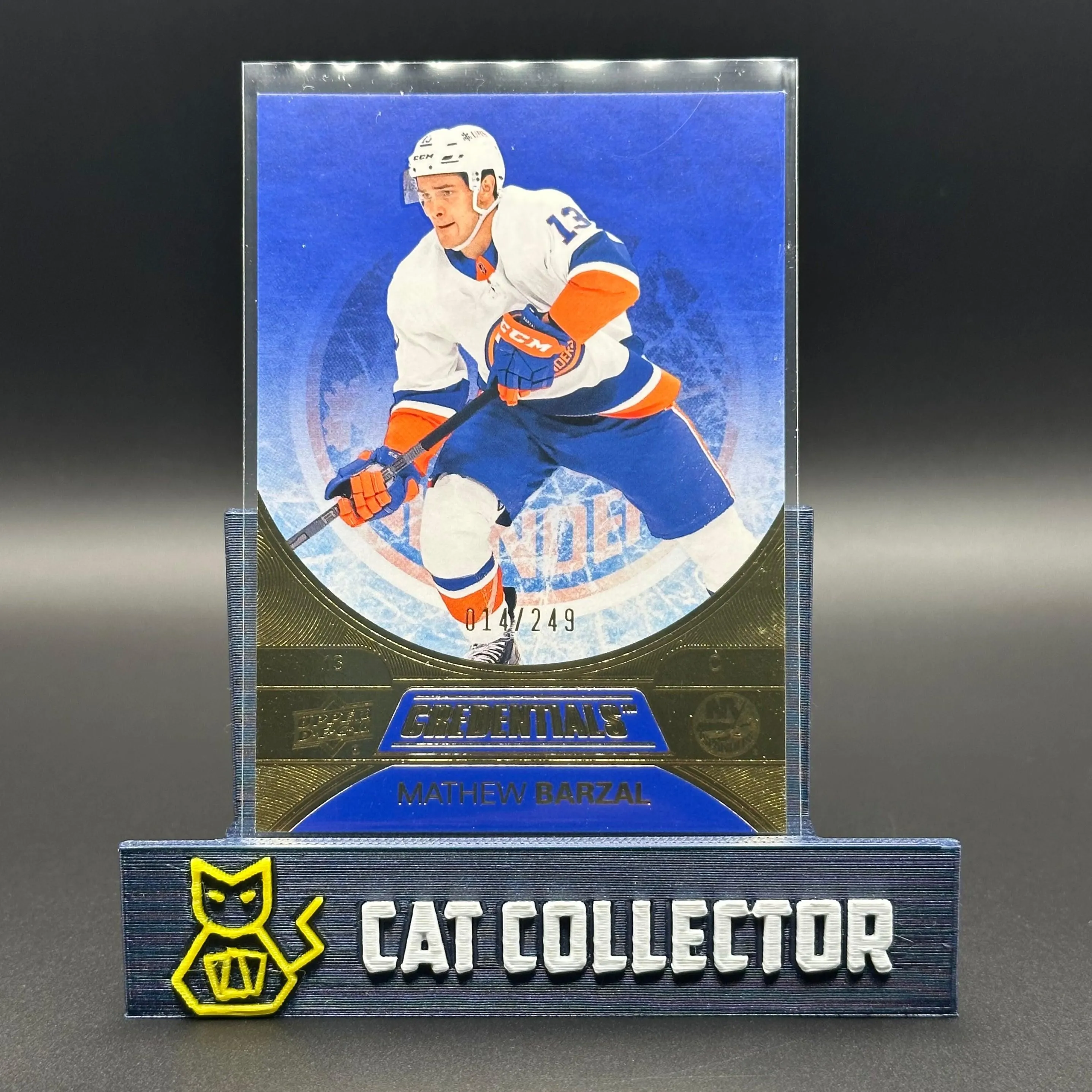 2021-22 UD Credentials MATHEW BARZAL #23 Indigo 14/249