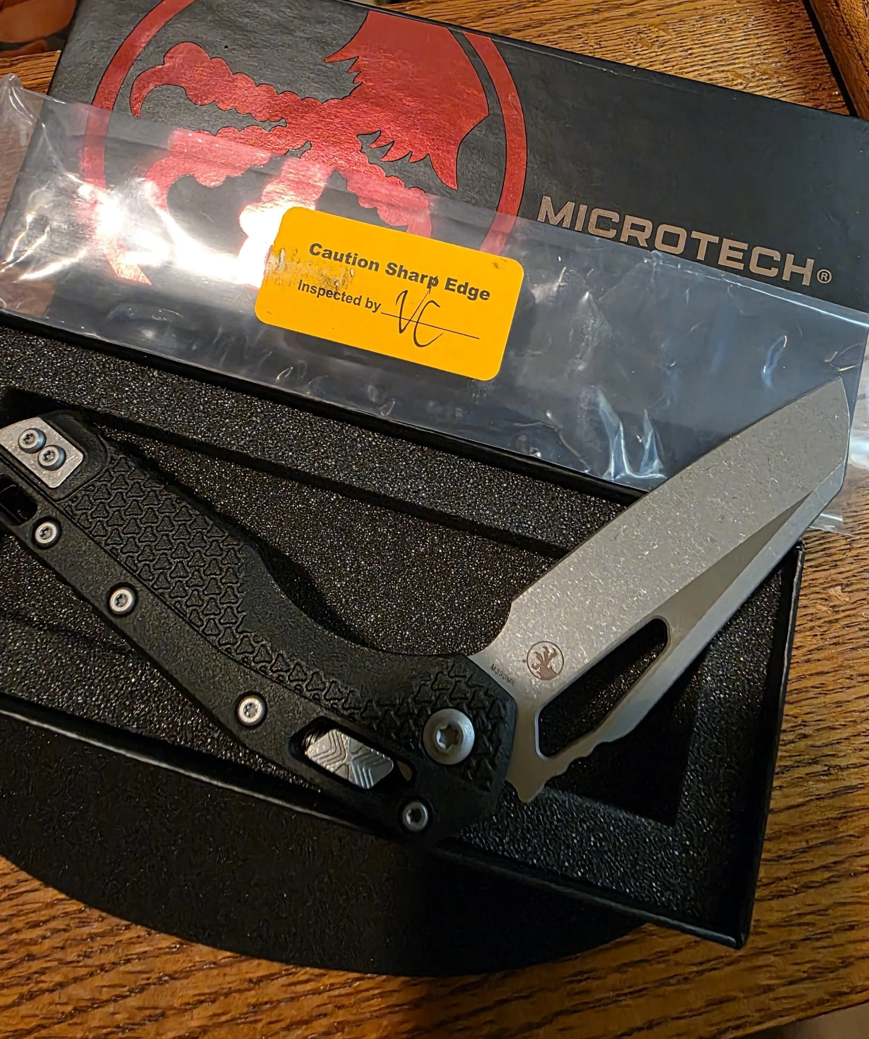Microtech Standard Issue MSI RAM-LOK Tri-Grip Folder Apocalyptic M390MK 210T-10APPMBK