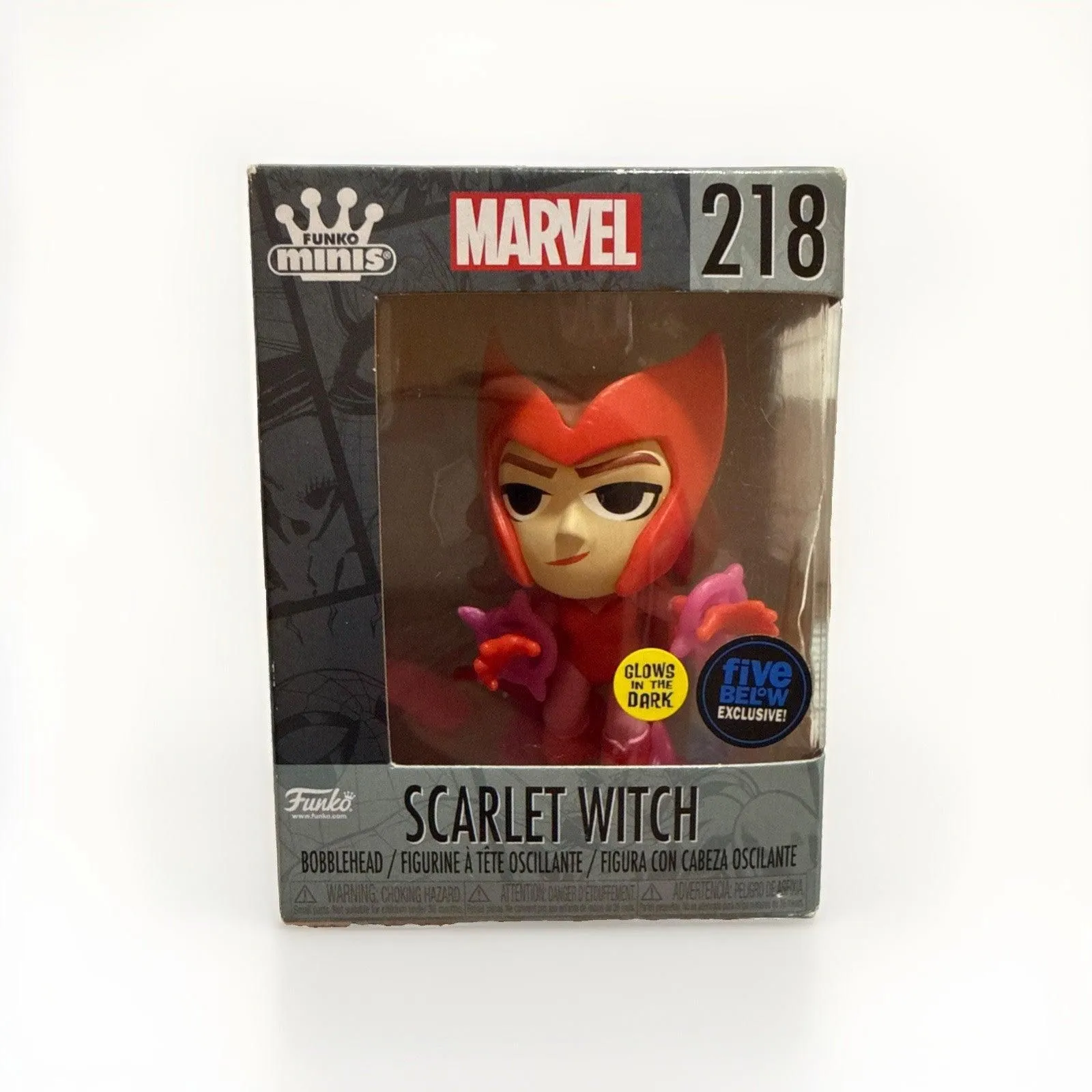 Funko Open Box Minis: Marvel - Scarlet Witch 218- Five Below (Exclusive) (Glows)