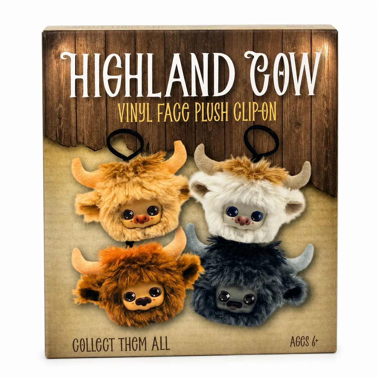 Highland Cow Mystery Plush Clip-On