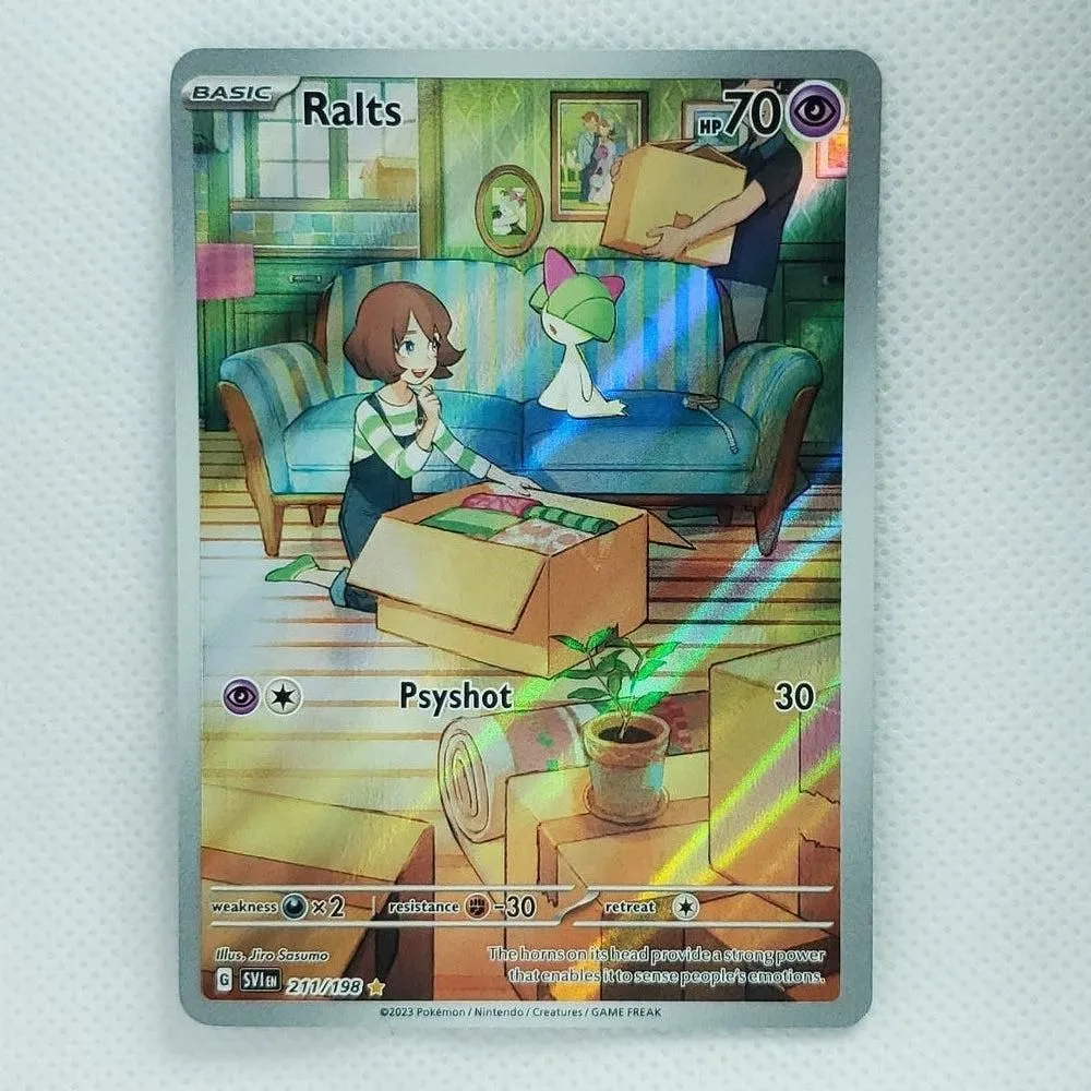 Ralts 211/198 - English Illustration Rare Holo - SV01: Scarlet & Violet Base Set - Near Mint