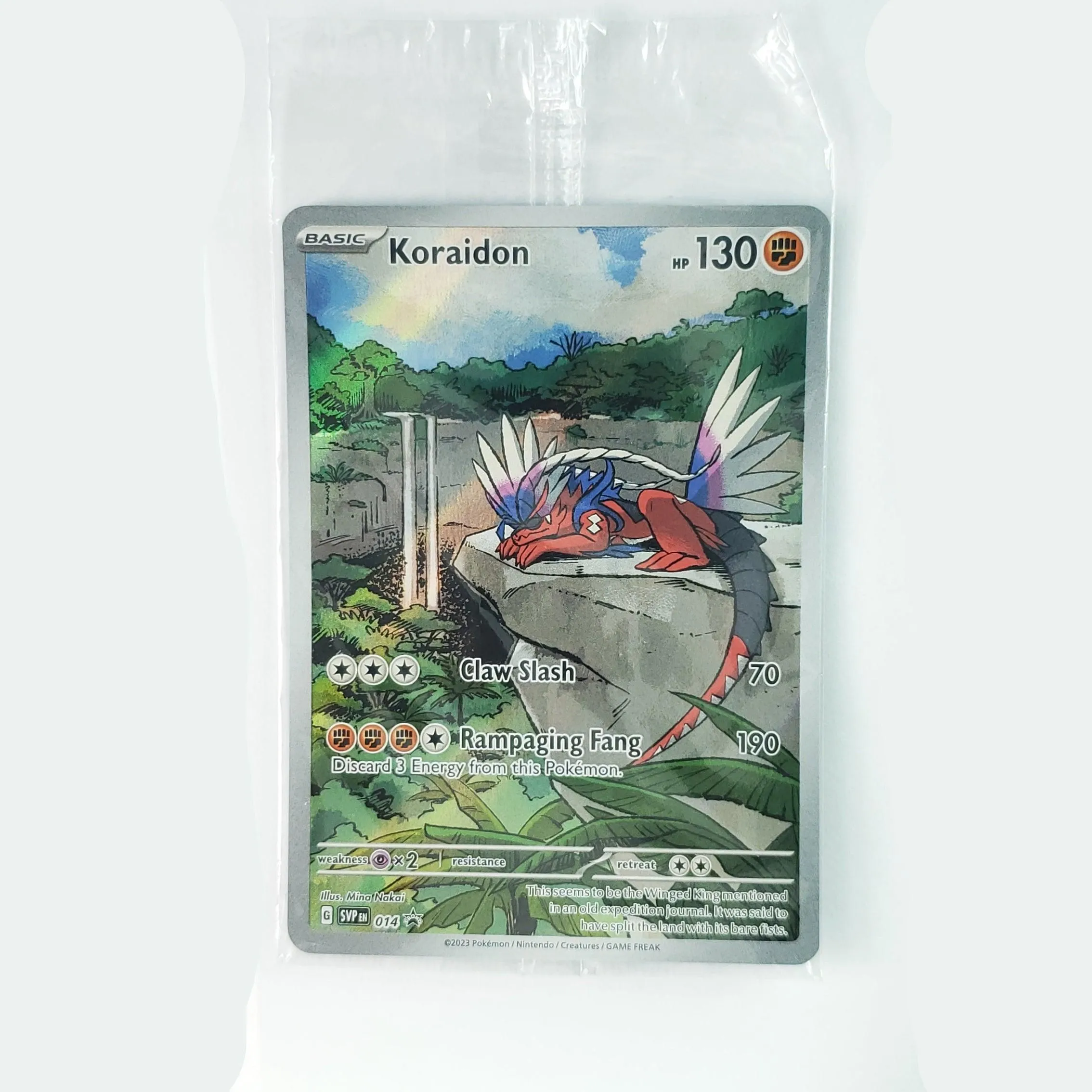 Koraidon – English – SVP Black Star Promo – 014 – Scarlet & Violet Base Set – Factory Sealed