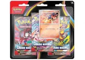 Z 2026 Pokémon Mega Evolution Chaos Rising Charmeleon 3 Pack Blister