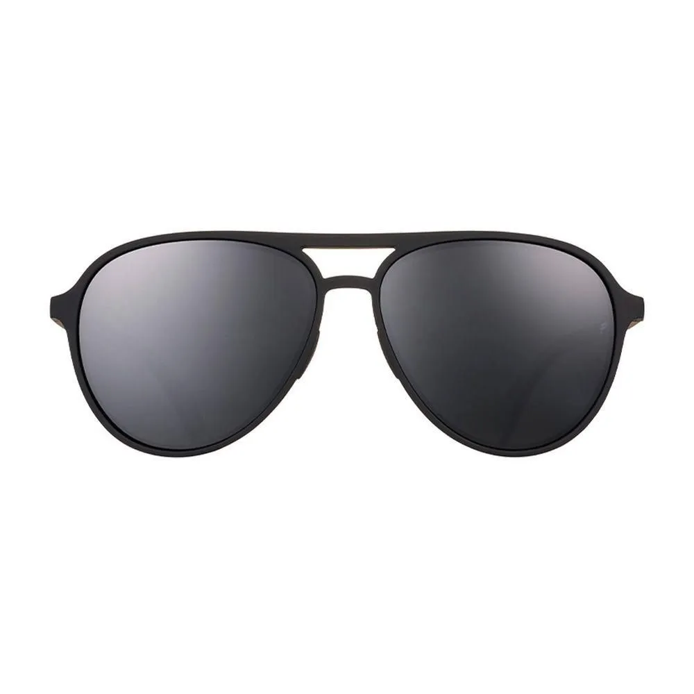 New without Tags - Size: One Size - goodr Operation Blackout Mach G Aviator Sunglasses - Black