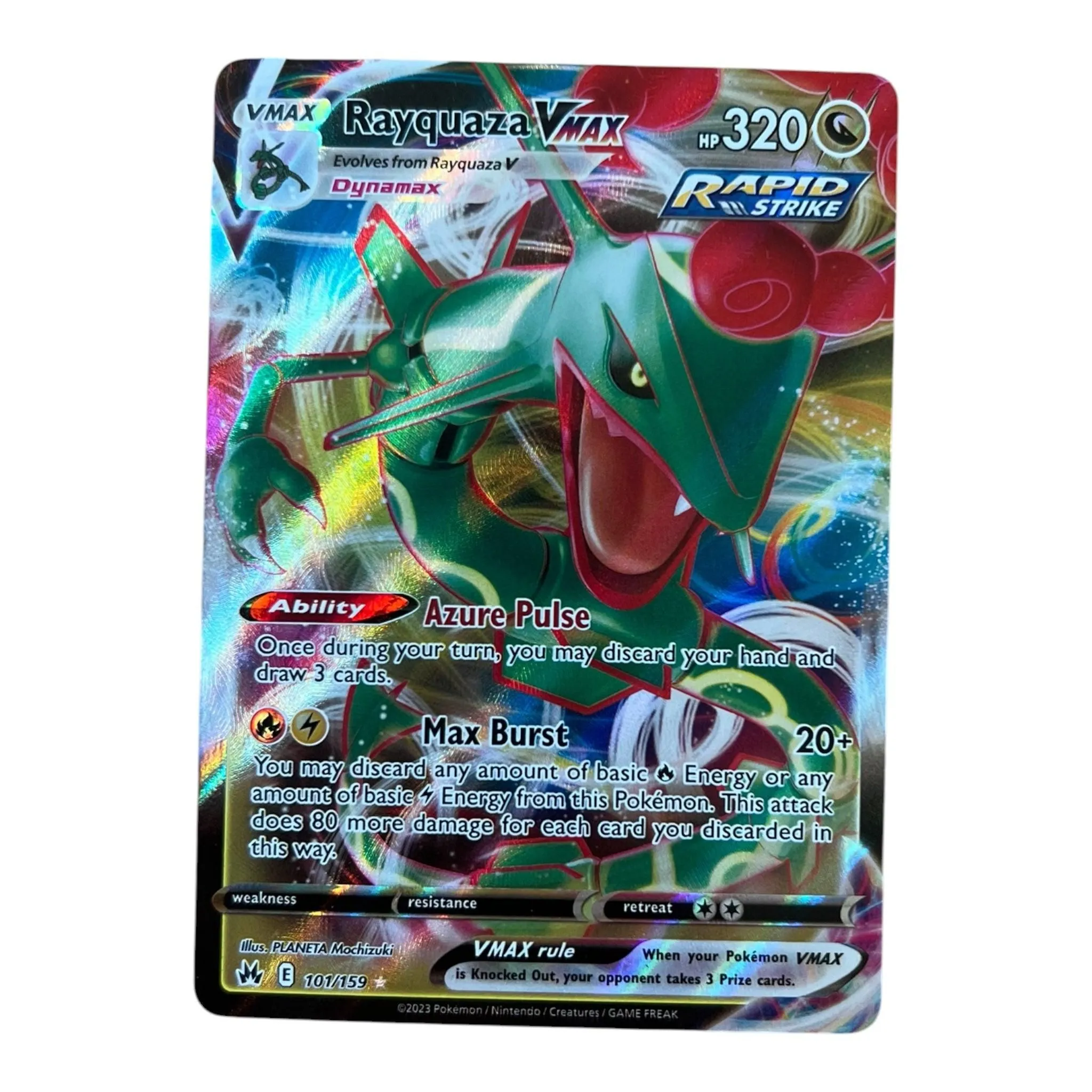 Rayquaza VMAX 101/159 – Crown Zenith – Ultra Rare – English Pokémon