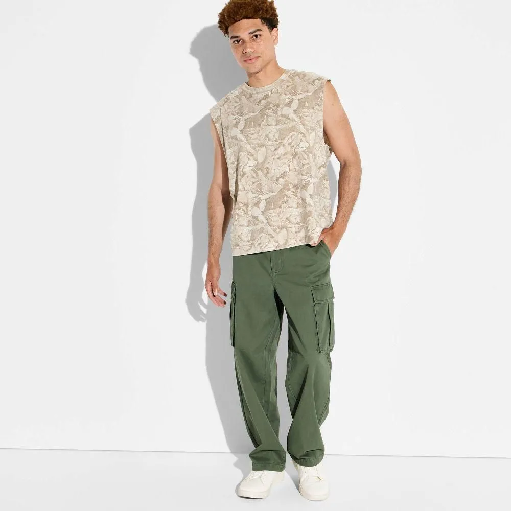 New without Tags - Men's Baggy Cargo Pants - Original Use Olive Green 32x30