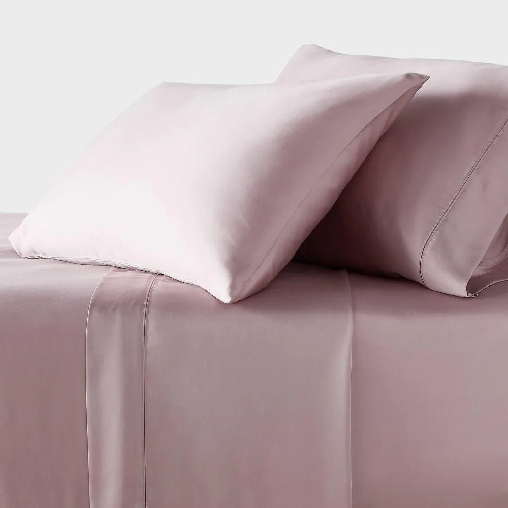 New without box - Queen 320 Thread Count Cool TENCEL Lyocell Sheet Set Rose Ash -