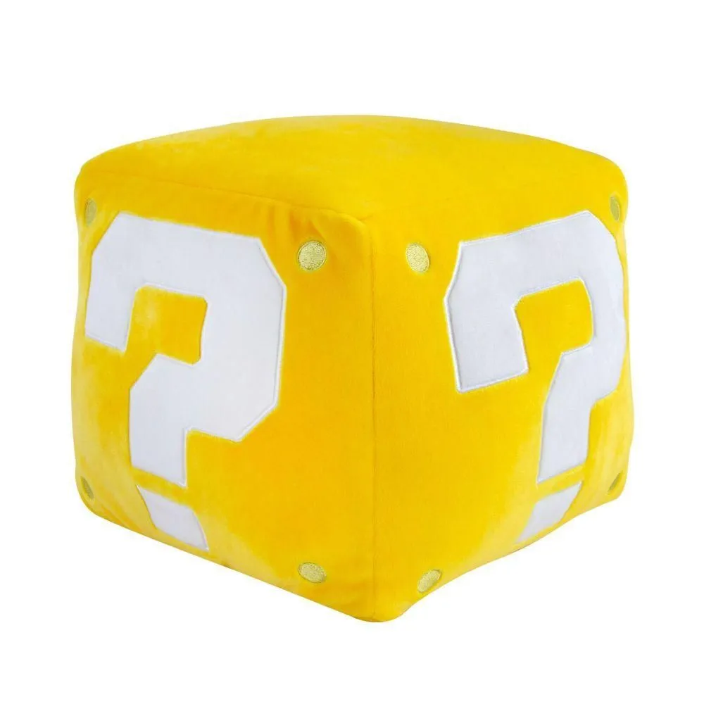 Brand New - Club Mocchi Mocchi Super Mario Question Block 11" Mega Plush