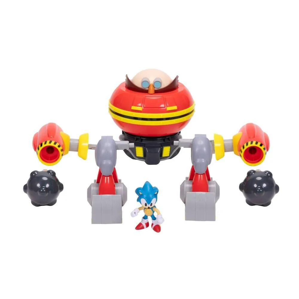 Brand New - Sonic the Hedgehog 2.5" Hammer Egg Robot Battleset with Figure