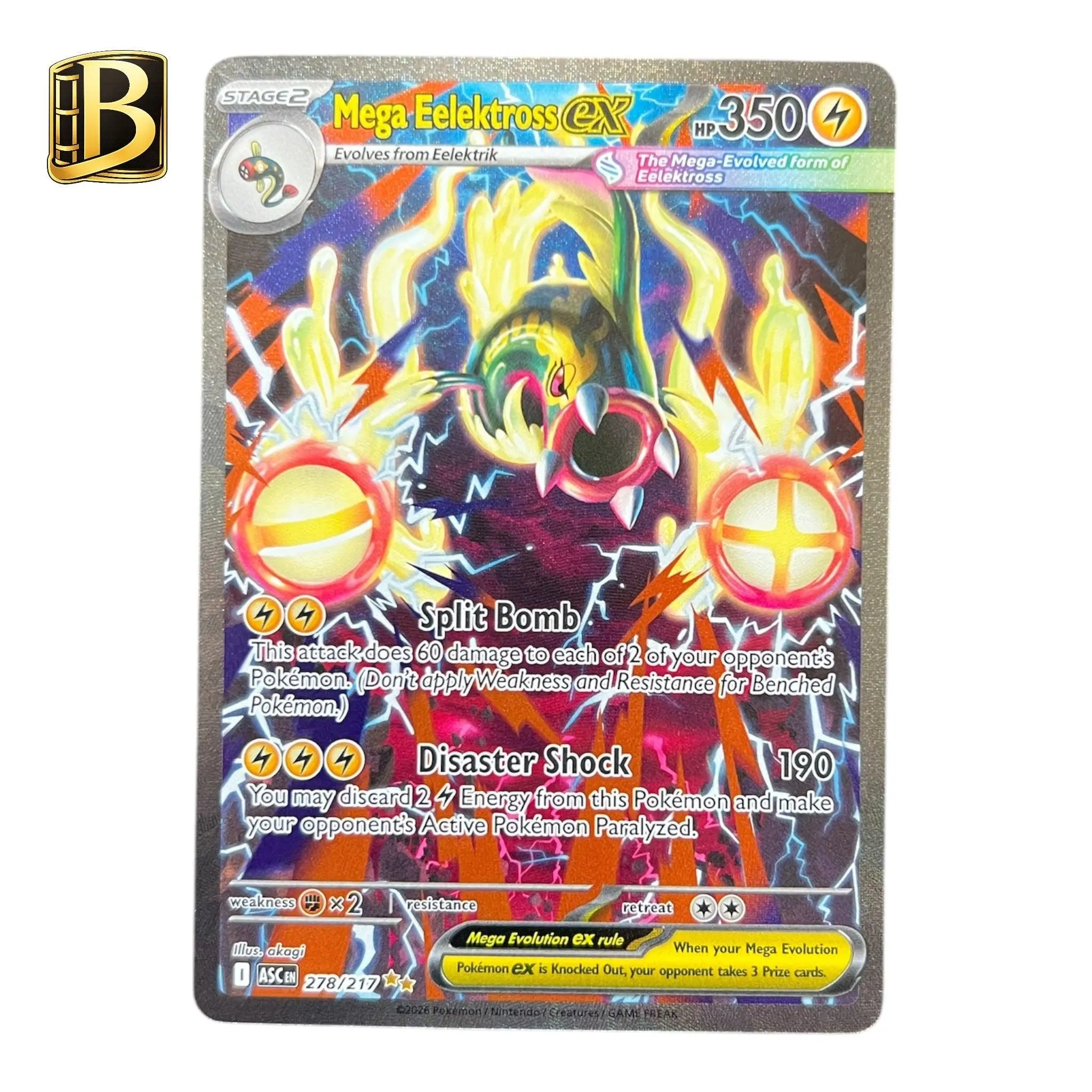 Pokémon Mega Eelektross ex 278/217 SIR | Ascended Heroes