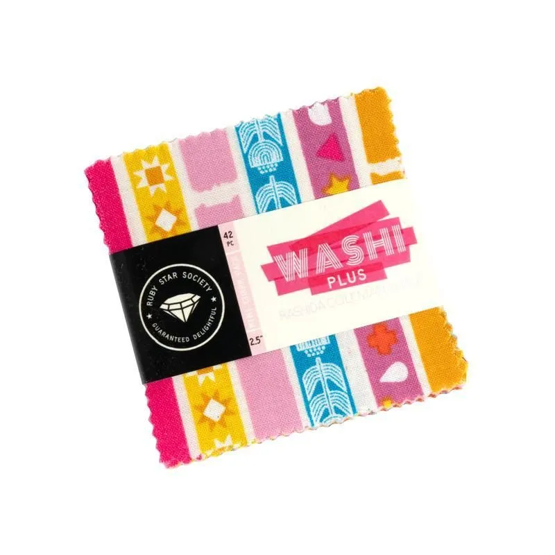 Washi Plus 2.5in Mini Charm Pack- 42 PCS