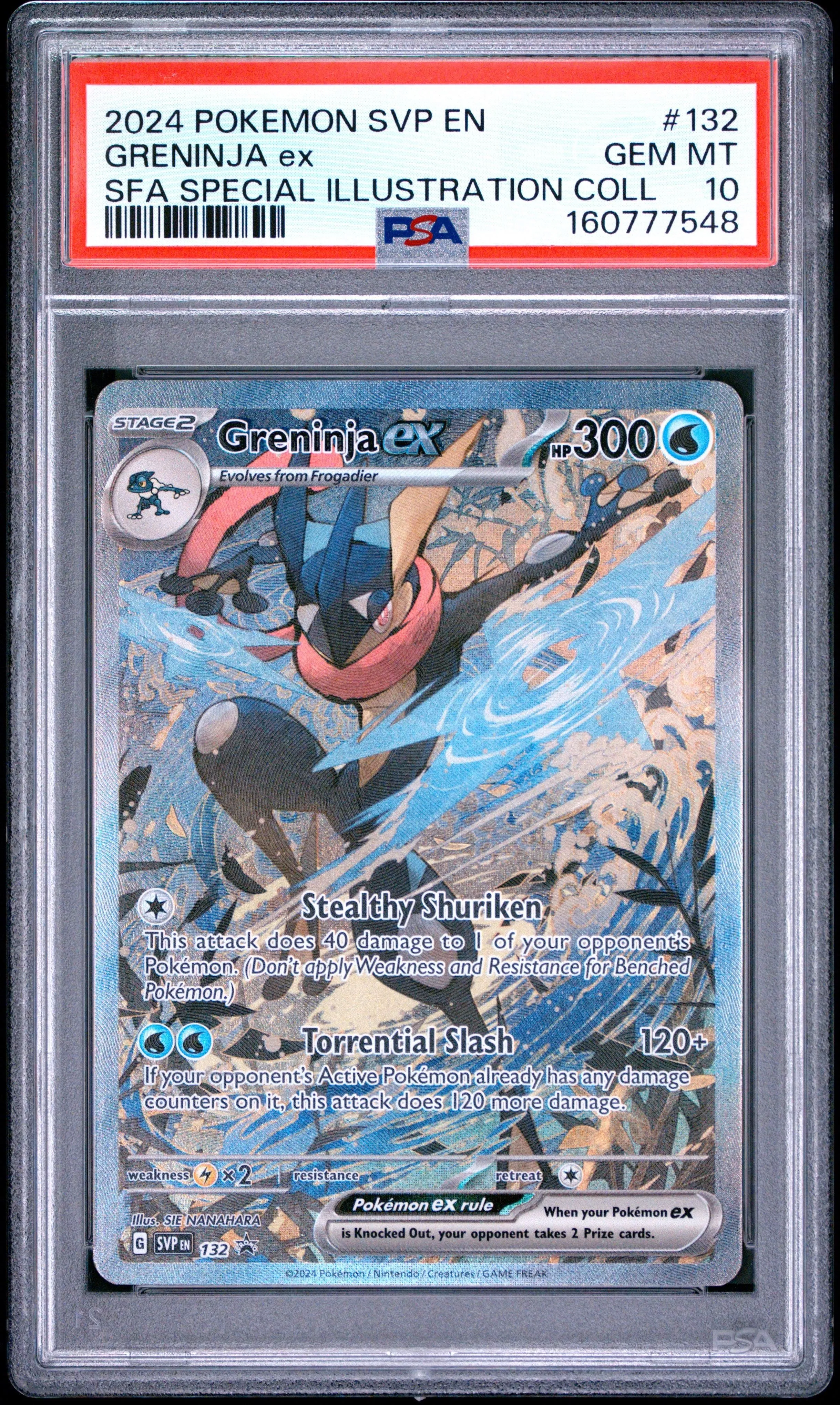 2024 Pokemon Svp Special Illustration Collection Greninja Ex 10 PSA #132