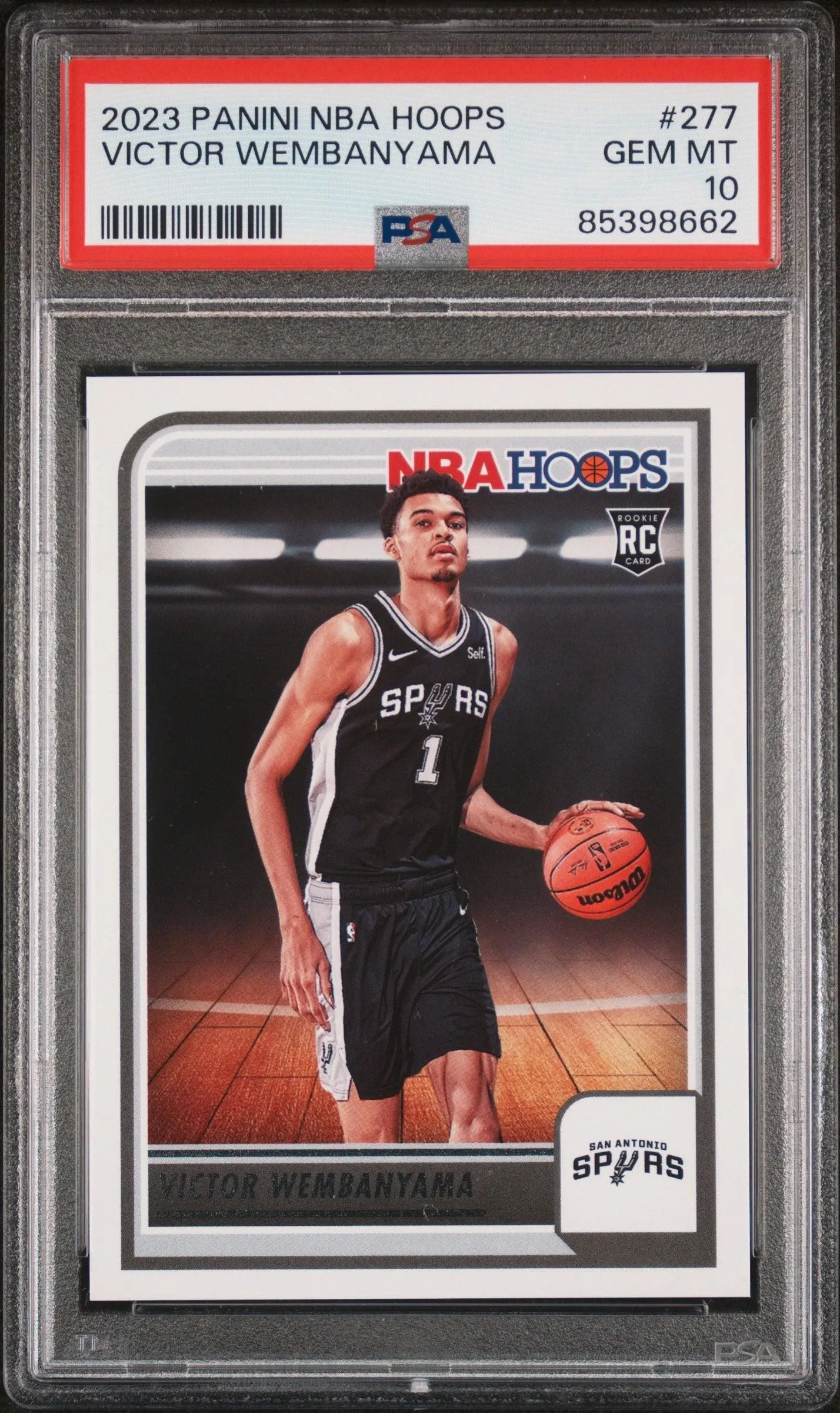 2023 Panini NBA Hoops Victor Wembanyama 10 PSA #277