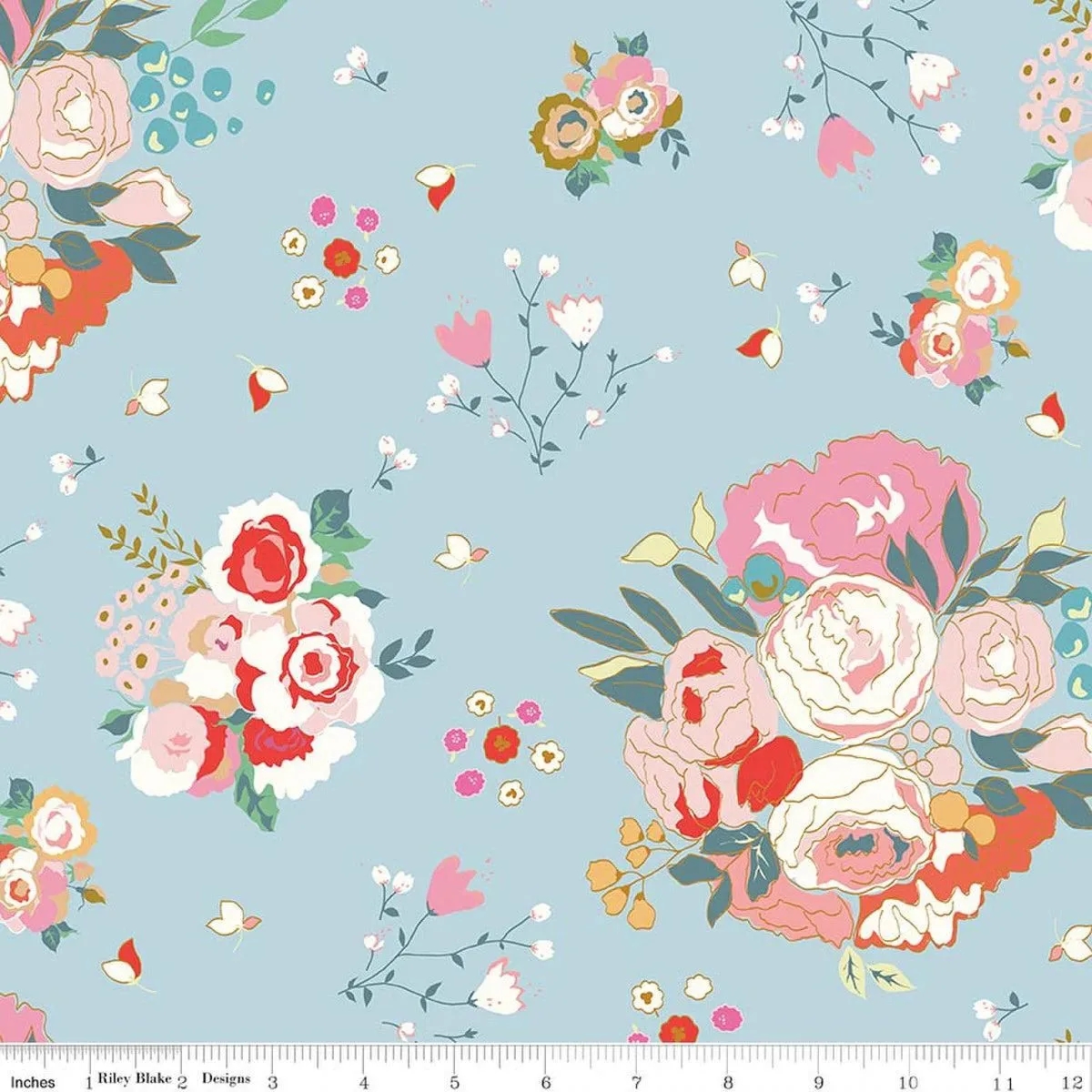 Main Print (Blue) Cotton Nook by Minki Kim